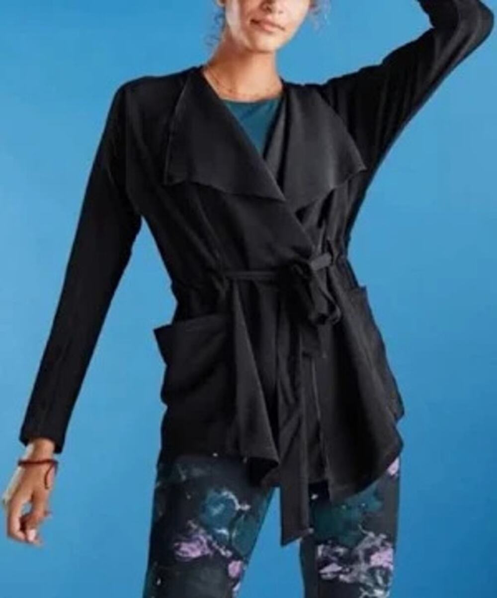 New Balance Trench Jacket Belted Athleisure Lightweight Women's Studio Sz L